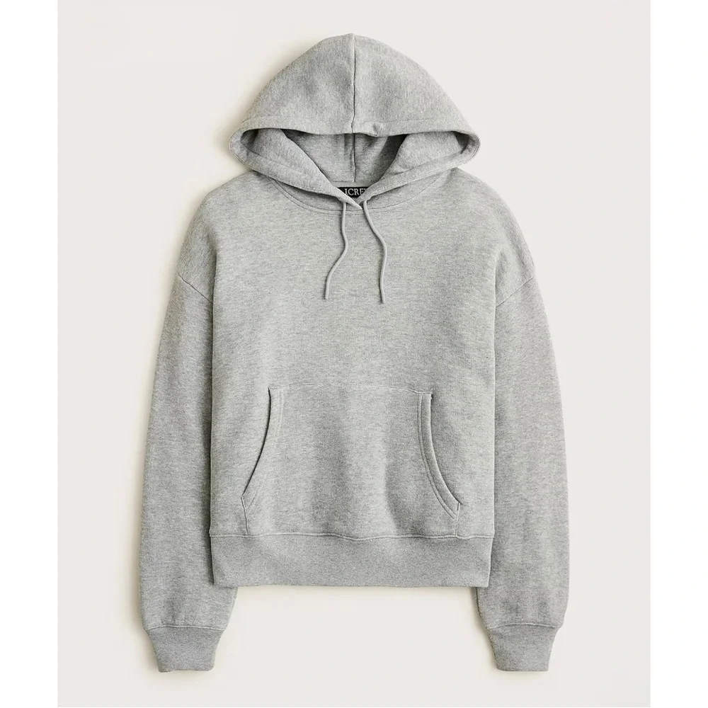 J. Crew Heritage Terry Hoodie Heather Gray